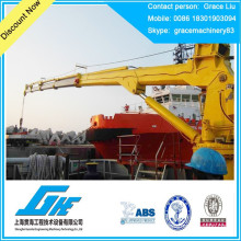 telescopic boom crane for ship